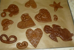 Ein Teil der Lebkuchen-Kunstwerke